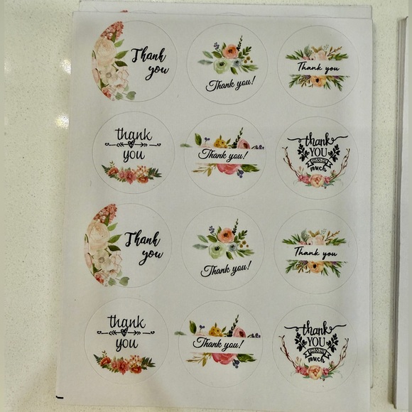 Assorted Thank You Sticker Pack - Picture 7 of 12